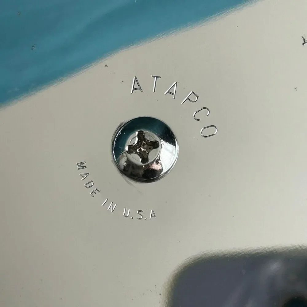 Mid-Century Atapco USA Chrome Woodgrain Ice Bucket